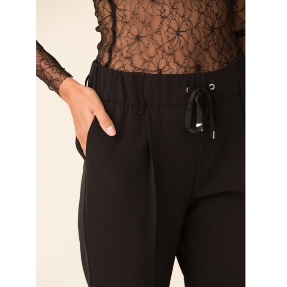 NEW ATM Micro Twill Pull On Pants Slacks Trousers Black Minimalist Athleisure - Picture 8 of 13